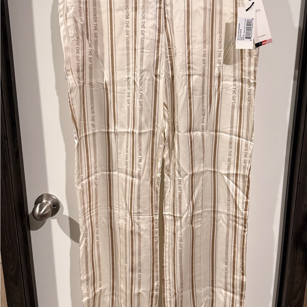 Striped Cream Pants